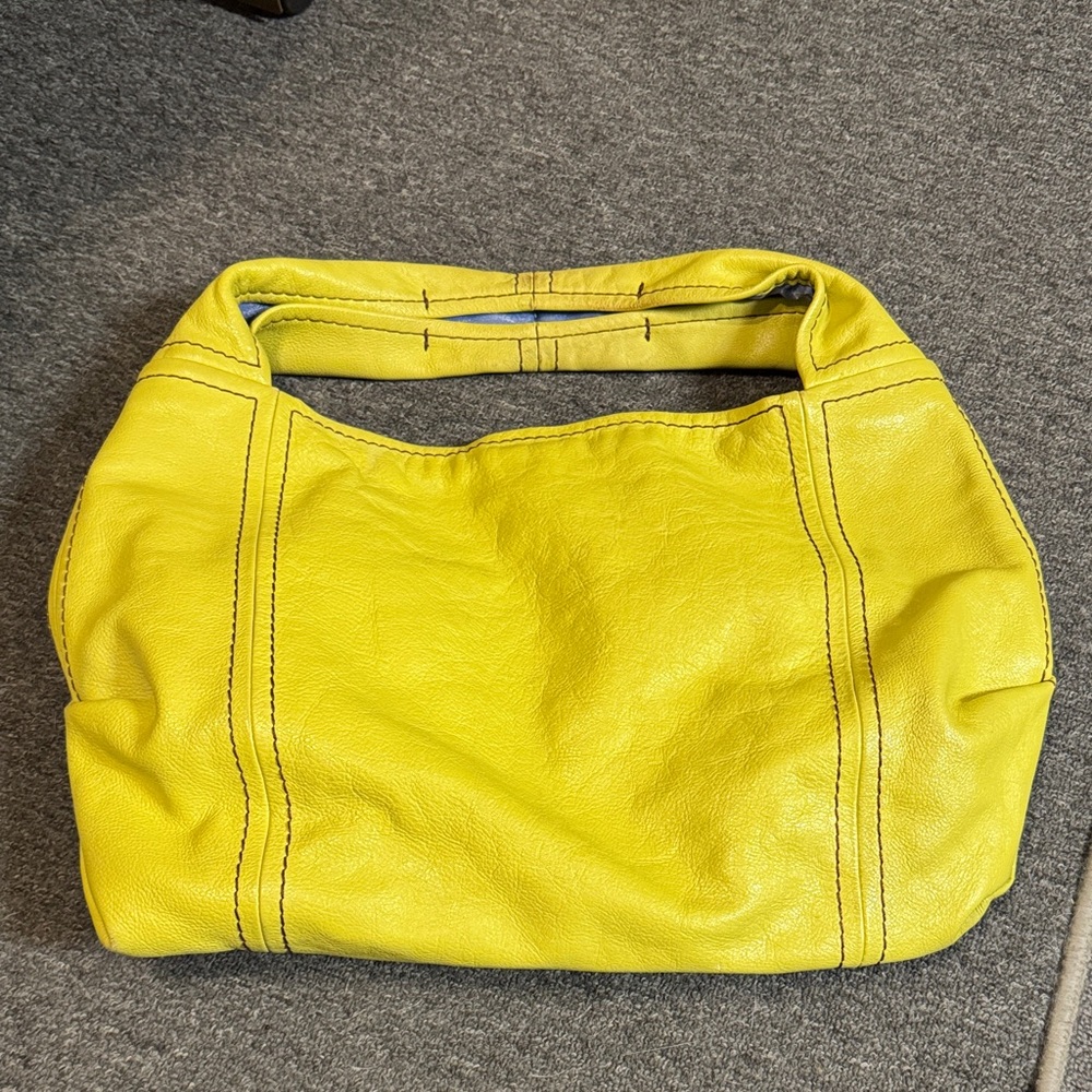Maxx New York Vibrant Yellow Hobo Bag